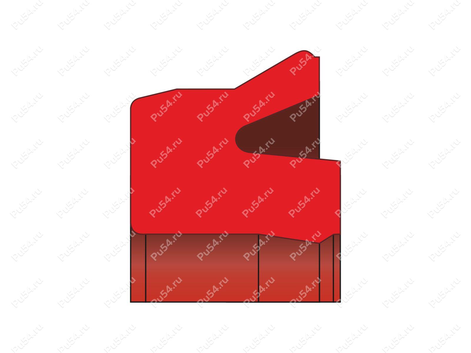 Уплотнение поршня 100x88x8.5/L=9.5 аналог E4 A088 N3578 PARKER, Product Code 70-08-540102, Polyurethane, PU54/M87/синий, Image №1